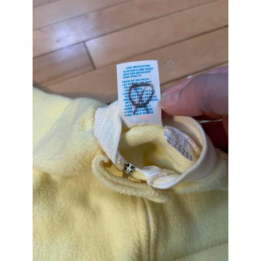 Carter’s vintage yellow puppy dog embroidered fleece sleep sack to 23 lbs